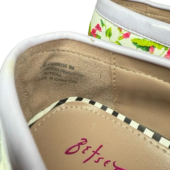 Betsey Johnson Vinie Lug Platform Shoes Women's US Size 8 Multi Floral Loafer - Picture 8 of 10